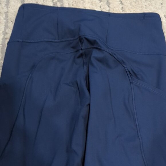 Lululemon Fast Free High Rise Crop II 23" Non Reflective Navy Nulux - Picture 6 of 8